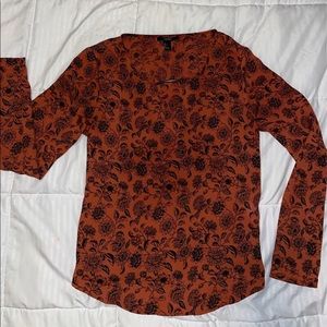 3/$15 fall floral blouse